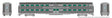 MILW-RI Style Budd Gallery Commuter Coach - Ready to Run -- Rock Island #140 (stainless, black)