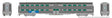 MILW-RI Style Budd Gallery Commuter Coach - Ready to Run -- Metra #7106 (Modern Logo, stainless, blue, white, BNSF Logo)