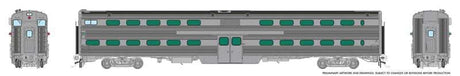 MILW-RI Style Budd Gallery Commuter Cab Coach - Ready to Run -- Painted, Unlettered (stainless)