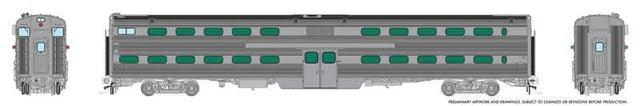 MILW-RI Style Budd Gallery Commuter Cab Coach - Ready to Run -- Painted, Unlettered (stainless)