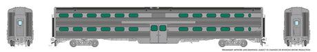 MILW-RI Style Budd Gallery Commuter Coach - Ready to Run -- Painted, Unlettered (stainless)