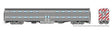 Budd Gallery Bi-Level Commuter Cab Coach - Ready to Run -- Painted, Unlettered (stainless, white, orange)
