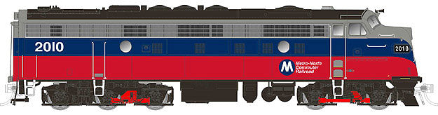 EMD FL9 w/LokSound & DCC -- Metro-North No Number (silver, blue, red)