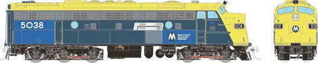 EMD FL9 - Sound & DCC -- Metro North #5038 (Patched, blue, yellow)