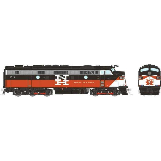 EMD FL9 Rebuilt/Modernized Version - Sound and DCC -- Connecticut DOT #2016 (black, red, white, McGinnis Lettering)