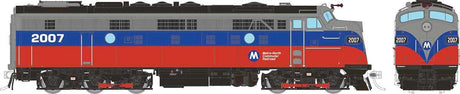 EMD FL9 Rebuilt/Modernized Version - Sound and DCC -- Metro North #2007 (red, blue, silver)