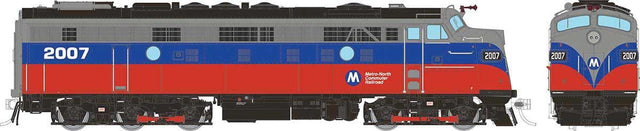 EMD FL9 Rebuilt/Modernized Version - Sound and DCC -- Metro North #2007 (red, blue, silver)