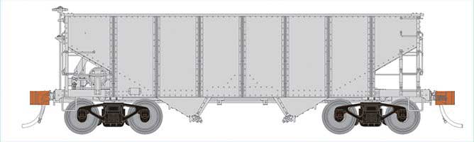 Class GLa 2-Bay Hopper - Ready to Run -- Undecorated