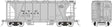 Enterprise 2-Bay Covered Hopper 6-Pack - Ready to Run -- New York Central (Set #1; gray, black; Gothic Lettering, System Logo)