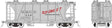 Enterprise 2-Bay Covered Hopper - Ready to Run -- Flo-Sweet MSGX (gray, black, red)