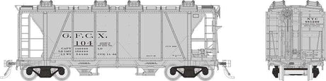 Enterprise 2-Bay Covered Hopper - Ready to Run -- GFCX (gray, black)