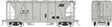 Enterprise 2-Bay Covered Hopper - Ready to Run -- Penn Central (gray, black, Small Logo)