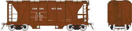 Enterprise 2-Bay Covered Hopper - Ready to Run -- Canadian National (As-Delivered, Boxcar Red)