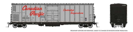 NSC 3294 Mechanical Reefer 6-Pack - Ready to Run -- Canadian Pacific Set #2 (silver, black, red, Script Logo)