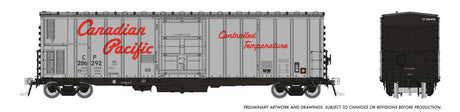 NSC 3294 Mechanical Reefer with Sound - Ready to Run -- Canadian Pacific #286300 (Late, silver, black, red, Script Lettering)