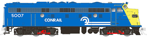 EMD FL9 w/DCC -- Conrail #5007 (blue, yellow)