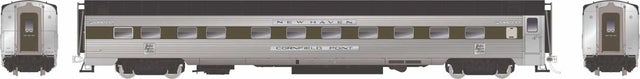 Pullman-Standard 14-4 "Point" Sleeper with Skirts - Ready to Run -- New Haven #525 Stratford Point (As-Delivered, stainless, Pullman Green, blac