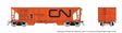 NSC Ballast Hopper - Ready to Run -- Canadian National Random from Set #2 (orange, black, Noodle Logo, Branchlin