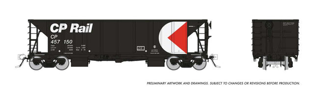 NSC Ballast Hopper - Ready to Run -- Canadian Pacific Random from Set #2 (black, white, red, Multimark)