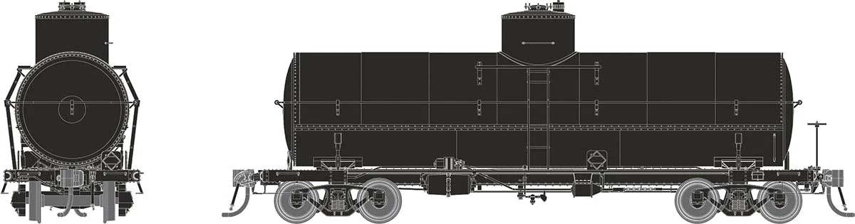 Union Tank Line X-3 10,000-Gallon Tank Car - Ready to Run -- Undecorated