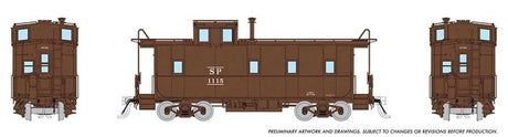 SP Class C-40-3 Steel Caboose with Roofwalk - Ready to Run -- Southern Pacific #1210 (1940 As Delivered, Boxcar Red)