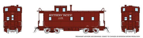 SP Class C-40-3 Steel Caboose with Roofwalk - Ready to Run -- Southern Pacific #1183 (1946, Boxcar Red, Serif Underline Lettering)