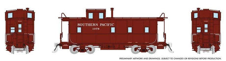 SP Class C-40-3 Steel Caboose with Roofwalk - Ready to Run -- Southern Pacific #1232 (1953, Boxcar Red, Serif Lettering, No Underline)