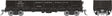 NP 40' Drop-Bottom Gondola - Ready to Run -- Northern Pacific (1966 Scheme, black, white)