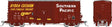 PC&F B-100-32 Boxcar 6-Pack - Ready to Run -- Southern Pacific (As-Delivered, Boxcar Red, yellow, white)