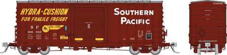 PC&F B-100-32 Boxcar 6-Pack - Ready to Run -- Southern Pacific (As-Delivered, Boxcar Red, yellow, white)