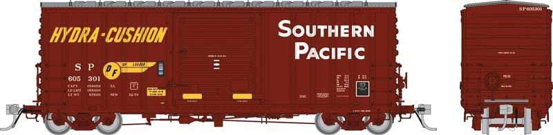 PC&F B-100-34 Boxcar - Ready to Run -- Southern Pacific (As-Delivered, Boxcar Red, yellow, white)