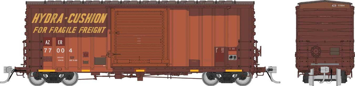 PC&F B-100-32 Boxcar - Ready to Run -- Arizona Eastern (Patched Ex-SP, Boxcar Red, yellow, white)