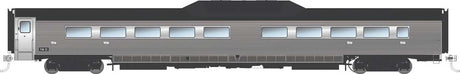 Budd Roger Williams Intermediate Car - Unpowered -- Penn Central (stainless, black, white)