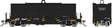 Greenbrier Transverse Coil Car 6-Pack - Ready to Run -- Arkansas-Oklahoma (Set #1, black)