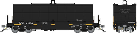 Greenbrier Transverse Coil Car 6-Pack - Ready to Run -- Arkansas-Oklahoma (Set #1, black)