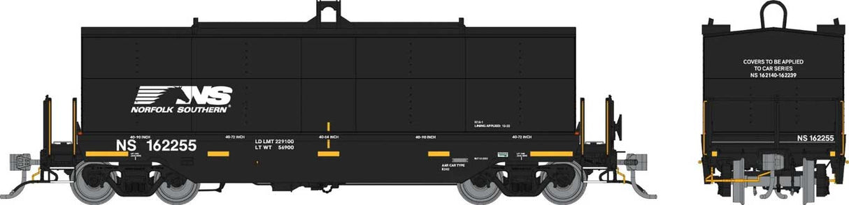 Greenbrier Transverse Coil Car - Ready to Run -- Norfolk Southern Random from Set #1 (black, white, Horse Head Logo)