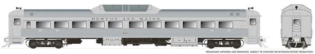 Budd RDC-9 - Sound and DCC -- Boston & Maine #6407 (McGinnis, stainless, white, blue, black)