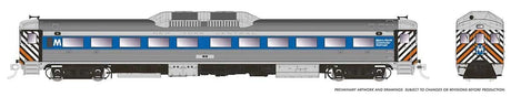 Budd RDC-1 Phase 1b - Sound and DCC -- Metro-North #53 (stainless, blue, red, white, black)