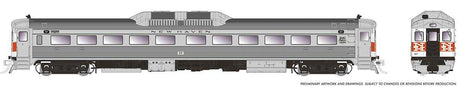 Budd RDC-1 Phase 1b - Sound and DCC -- New Haven #39 (McGinnis, stainless, white, red, black)