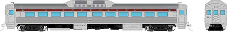 Budd RDC-1 Phase 1a - Sound and DCC -- New York, Susquehanna & Western #M5 (stainless, maroon)