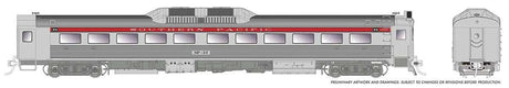Budd RDC-1 Phase 1b Rebuild - Sound and DCC -- Southern Pacific #SP-10 (stainless, red)
