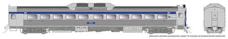 Budd RDC-1 Phase 1b - Sound and DCC -- Yreka Western #100 (stainless, blue, white)