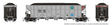AutoFlood III Rapid Discharge Coal Hopper 6-Pack - Ready to Run -- BNSF Railway Set #1 (silver, Boxcar Red, Circle/Cross Logo)
