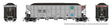 AutoFlood III Rapid Discharge Coal Hopper 6-Pack - Ready to Run -- BNSF Railway Set #3 (silver, Boxcar Red, Circle/Cross Logo)