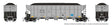AutoFlood III Rapid Discharge Coal Hopper w/Load 6-Pack - Ready to Run -- Duke Power DKPX Set #2 (silver, black)