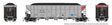 AutoFlood III Rapid Discharge Coal Hopper w/Load - Ready to Run -- GATX Capital GACX (silver, black, red)