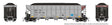 AutoFlood III Rapid Discharge Coal Hopper w/Load 6-Pack - Ready to Run -- First Union Rail NDYX Set #2 (silver, black, Boxcar Red)