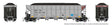 AutoFlood III Rapid Discharge Coal Hopper w/Load 6-Pack - Ready to Run -- First Union Rail NDYX Set #3 (silver, black, Boxcar Red)