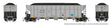 AutoFlood III Rapid Discharge Coal Hopper w/Load 6-Pack - Ready to Run -- Luminant TXUX Set #1 (silver, black)