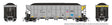AutoFlood III Rapid Discharge Coal Hopper w/Load - Ready to Run -- Union Pacific (silver, yellow, black, Building America Logo)